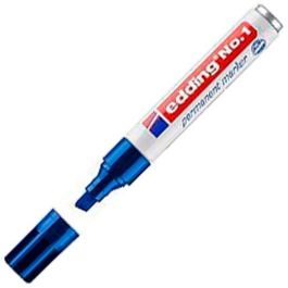 Edding Marcador Permanente N° 1 Azul, Punta Biselada 1-5 mm, Resistente al Agua, Secado Rápido (10 Unidades) (10 Unidades) Precio: 16.50000044. SKU: S8421210