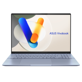 ASUS Vivobook S 16 OLED S5606CA-RI076W - Portátil 16" WQXGA+ 120Hz, Intel Core Ultra 7 255H, 16GB RAM, 512GB SSD, Arc 140T, Windows 11 Home, Azul Neblina - Teclado QWERTY español