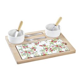 Tabla Aperitivo Navidad Tradicional DKD Home Decor Rojo Natural 20 x 3.5 x 24.5 cm Set de 10 Precio: 13.50000025. SKU: B1JQV5LCDM