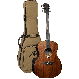 LAG Guitarra Acústica Auditorium Sauvage Lag Acabado Satinado Cuerpo de Eucalipto Tapa Maciza Brankowood 6 Cuerdas