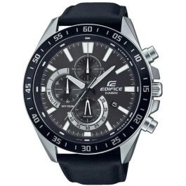 Casio EDIFICE Reloj de Cuero Genuino Negro Precio: 122.49999949. SKU: B1HRCDDB4D