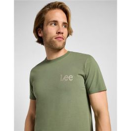 Camiseta de Manga Corta Hombre Lee Lee Medium Wobbly Mercantile Oliva 6-7 Años
