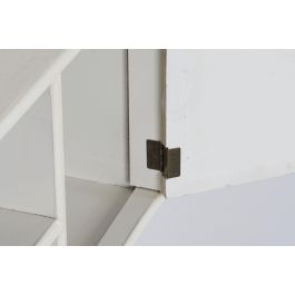 DKD Home Decor Mueble TV Neoclasico Blanco Beige 136x52x40.5 cm