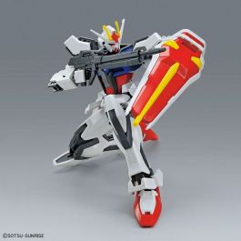 BANDAI HOBBY Figura Strike Gundam Mobile Suit Gundam SEED Entry Grade 1/144 Compatible con Action Base