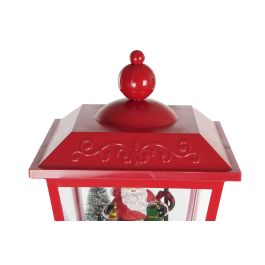 DKD Home Decor Farola Navidad Tradicional Rojo Blanco 30 x 180 x 30 cm con efecto nieve LED
