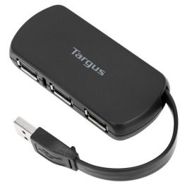 Targus ACH114EU Hub USB 2.0 de 4 Puertos 480 Mbps Negro