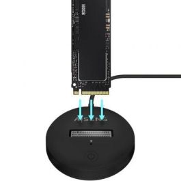 AISENS - USB-C DOCK M.2 (NGFF) ASUC-M2D013-BK SATA/NVME A USB3.1 GEN2, NEGRA