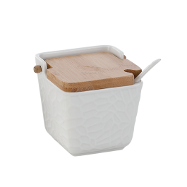 Azucarero Basicos DKD Home Decor Blanco Natural 9 x 9 x 10.5 cm Precio: 6.50000021. SKU: B15R3MXVVT