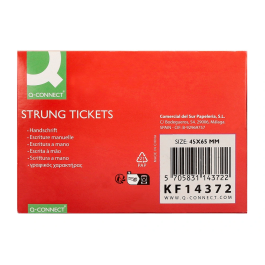 Q-connect Etiquetas Colgantes 45x65 mm Caja de 400 Unidades
