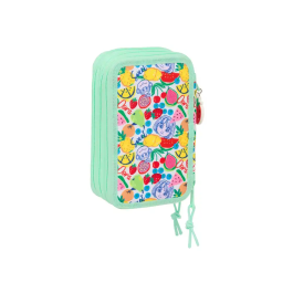 Safta Plumier Escolar Triple Cremallera 37 Piezas Dora 195x125x55 mm