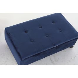 DKD Home Decor Descalzadora Azul Marino Rosa Palo 39.5 x 24.5 x 70 cm (2 Unidades)