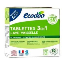 ECODOO Lavavajillas Pastillas 3 en 1, 60 Unidades de 12g – Eficaz a Baja Temperatura, Apto Veganos y 96% Origen Natural Precio: 18.49999976. SKU: B1J745H69L