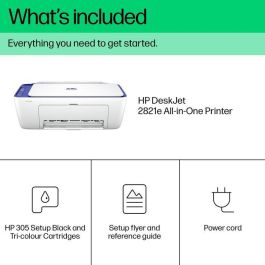 HP 2821e Impresora Multifunción All-in-One Inalámbrica. Imprime, escanea y copia. Compacta y fácil de usar para hogar