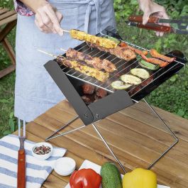 Mini Barbacoa Plegable Portátil para Carbón Foldecue InnovaGoods