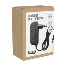 BX3 LIGHT Transformador LED 230V AC a 12V DC 12W 1A Fuente Alimentación para Tiras LED BX3-KDTR1212W