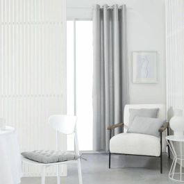 Today TOD1694780973290 Cortina con Ojales, 100% Algodón, 140x240cm, Color Acero