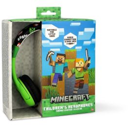 OTL TECHNOLOGIES Auriculares Inalámbricos Bluetooth Infantiles Minecraft con Cancelación de Ruido Activa
