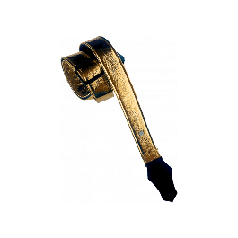 GETM Correa Guitarra Bajo Distressed Vernice Gold Ajustable 165cm Polipiel Nailon Piel