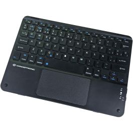 Conceptronic TOBIN01BES Teclado Inalámbrico Bluetooth 5.4 con Teclado QWERTY Español para Windows, Mac, iOS, Android - Negro