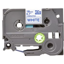 BROTHER Cinta laminada blanco/azul 18mm Precio: 16.50000044. SKU: B14MK9KVQ2
