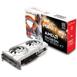 Sapphire RX 9060 XT Radeon Pure OC GDDR6 16GB 128-bit Tarjeta Gráfica Blanca PCIe 5.0