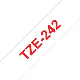 Brother TZE-242 Cinta de Etiquetas TZe 18mm Rojo sobre Blanco para Brother TZE-242 1.8cm x 8m Precio: 35.99000042. SKU: B1F822JP39