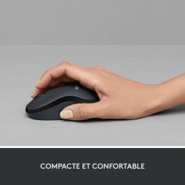 Logitech M220 Silent Ratón Inalámbrico USB 2.4GHz Óptico 1000 dpi 18 Meses Batería Charcoal Compatible con Windows Mac