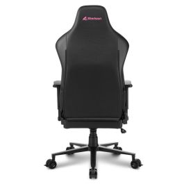 SHARKOON SGS30 Silla Gaming Universal Negro, Rosa con Asiento Acolchado, Cojines Viscoelásticos y Respaldo Ajustable