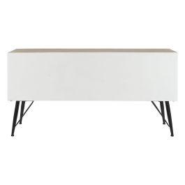 Mueble de TV DKD Home Decor 120 x 40 x 61 cm Abeto Natural Metal Blanco