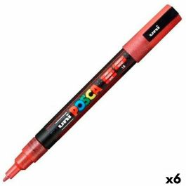 Marcador POSCA PC-3ML Rojo (6 Unidades) Marcador POSCA PC-3ML Rojo (6 Unidades)
