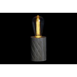 DKD Home Decor Decoración Luminosa LED Boho de Madera Natural 8x23x8 cm Pack 4 Unidades. Funciona con 2 pilas AAA.