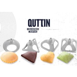 Quttin Corta Pastas Ravioli 4 Formas 30,5 cm x 11 cm x 6,3 cm (12 Unidades)