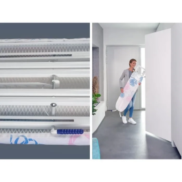 Leifheit 72577 Classic M Tabla de Planchar Básica, Tabla de Planchar 120x38 cm, Regulable en Altura