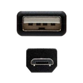 Cable Usb Nanocable 2.0 Tipo A-M-Micro Usb B-M Color Negro Longitud 0,8 M