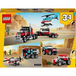 Juego de construccion camión plataforma con helicóptero lego creator Juego de construccion camión plataforma con helicóptero lego creator