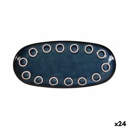 Fuente de Cocina La Mediterránea Almudena Azul Ovalado 25 x 12 x 2,2 cm (24 Unidades) Precio: 65.79000021. SKU: B1FJXSD427