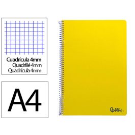 Cuaderno Espiral Liderpapel Din A4 Smart Tapa Blanda 80H 75 gr Cuadro 4 mm Con Margen Color Amarillo 10 unidades Precio: 15.68999982. SKU: B17P2547A8