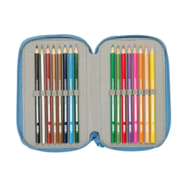 Portatodo Frozen Azul 12,5 x 19,5 x 5,5 cm 37 Piezas