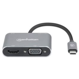 MANHATTAN USB-C auf HDMI & VGA 4in1 Konverter Power Delivery