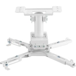 Vivolink Soporte de Techo Pro para Proyector, Fijo, 35 kg, 255 mm, Inclinación, 360°, Ajustable, Blanco