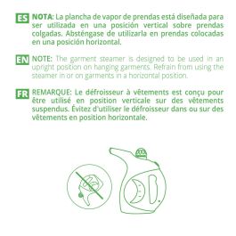 Kiwi Plancha de Vapor Vertical Portátil 200ml 900W