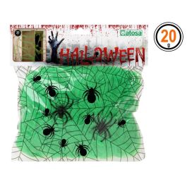 Telaraña Verde con 2 Arañas Negras 20 gr - Decoración Halloween Precio: 0.58999963. SKU: S1129757