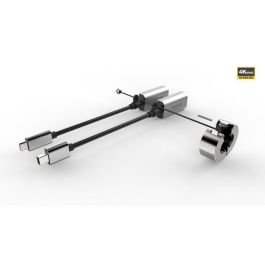 Vivolink Anillo adaptador Pro USB-C, Mini DisplayPort a HDMI 4K@60Hz para sala de reuniones, diseño premium de aluminio