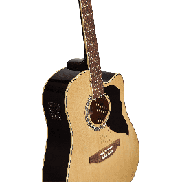 EKO Guitarra Acústica Dreadnought Ranger VI A/E Cutaway Natural, Tapa Abeto, Preamp Eko SE-30