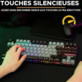 Teclado para juegos - The G-Lab - KEYZ CAESIUM - RGB - Gris y negro - TKL Teclado para juegos - The G-Lab - KEYZ CAESIUM - RGB - Gris y negro - TKL
