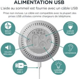 Tommee Tippee Luz Nocturna y Ayuda para Dormir Bebé con Luz Roja, Ruido Rosa, Brillo Pulsante y CrySensor Tommee Tippee Luz Nocturna y Ayuda para Dormir Bebé con Luz Roja, Ruido Rosa, Brillo Pulsante y CrySensor