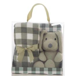 Peluche perro 26 cm con manta a cuadros 90x75 cm - modelos surtidos Precio: 15.49999957. SKU: B1JG44YD95