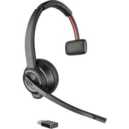HP Poly Savi 8210 UC Monaural DECT Auriculares Inalámbricos para Oficina y Teletrabajo con Cancelación de Ruido y Cuna de Carga