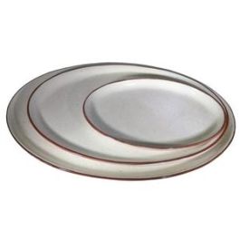 Trazos Fuente Oval Red - Fuente Rabanera Ovalada de Vajilla, Diámetro 33 cm, Opciones en Verde, Oro o Rojo (Set de 6) Precio: 13.6004. SKU: B1GGKEW4SG