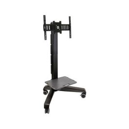 Ergotron Neo-Flex Mobile MediaCenter VHD - Carro Multimedia para TV Plana, Soporta 37" a 65", 41 kg, Negro